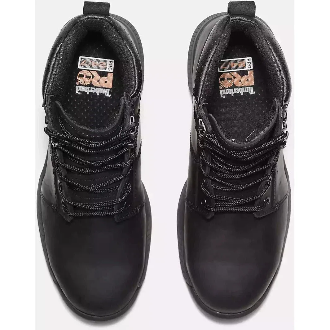 Timberland Pro Men's Montauk 6" Steel Toe Work Boot -Black- TB0A66D3W02