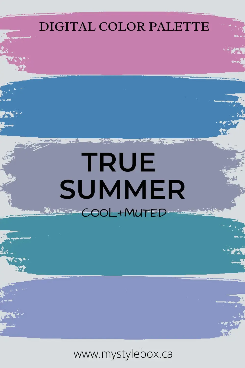 True (Cool) Summer Season Color Palette