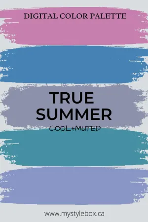 True (Cool) Summer Season Color Palette