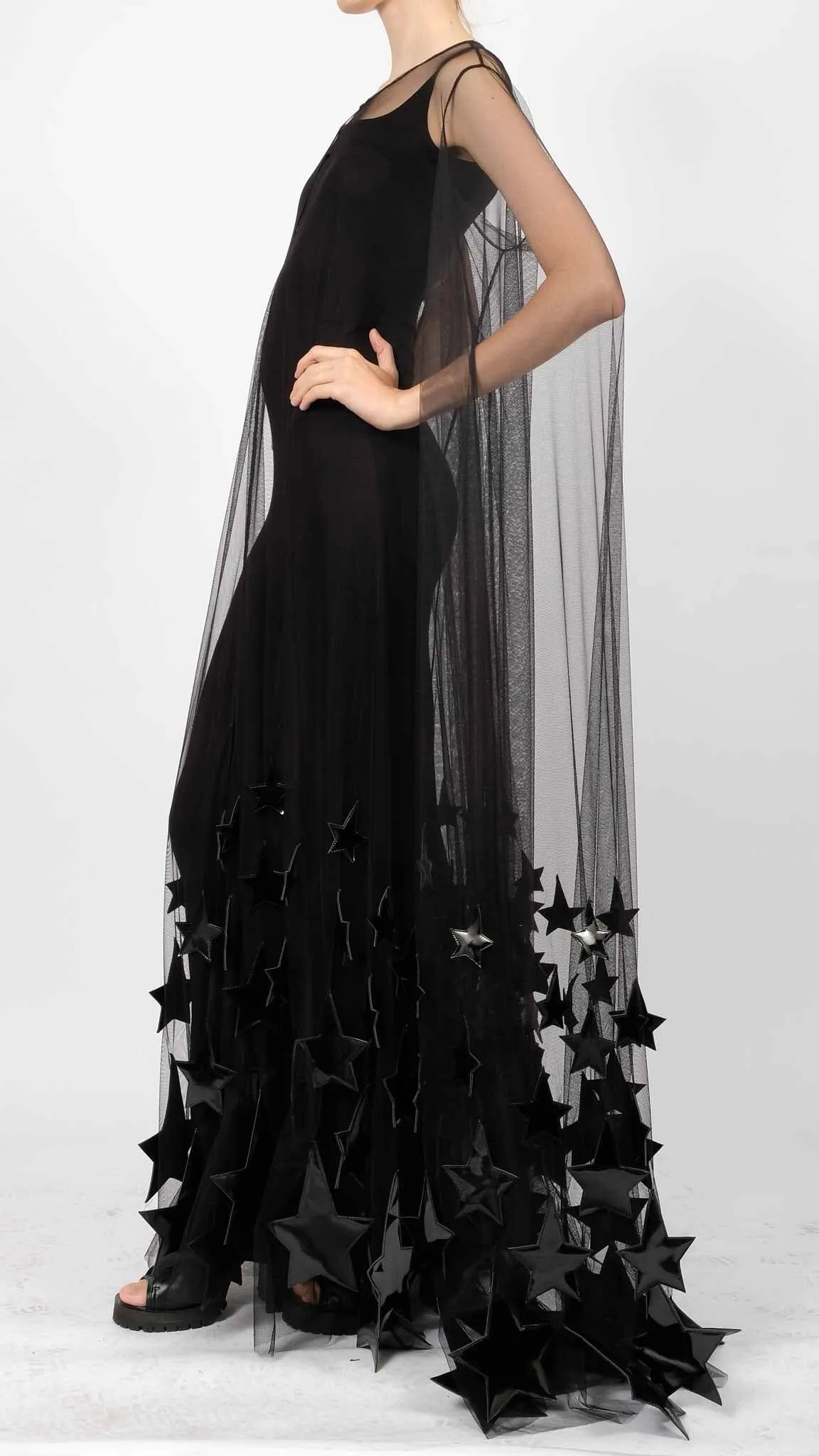 Tulle Dress with Stars Maxi
