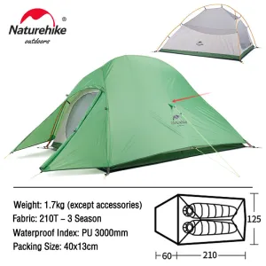 Ultralight Backpacking Waterproof Wild Camping Hiking Travel Tent