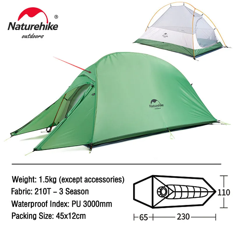 Ultralight Backpacking Waterproof Wild Camping Hiking Travel Tent