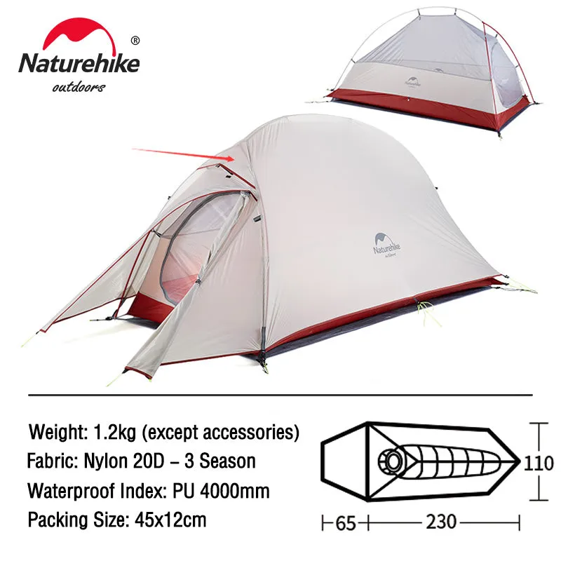 Ultralight Backpacking Waterproof Wild Camping Hiking Travel Tent
