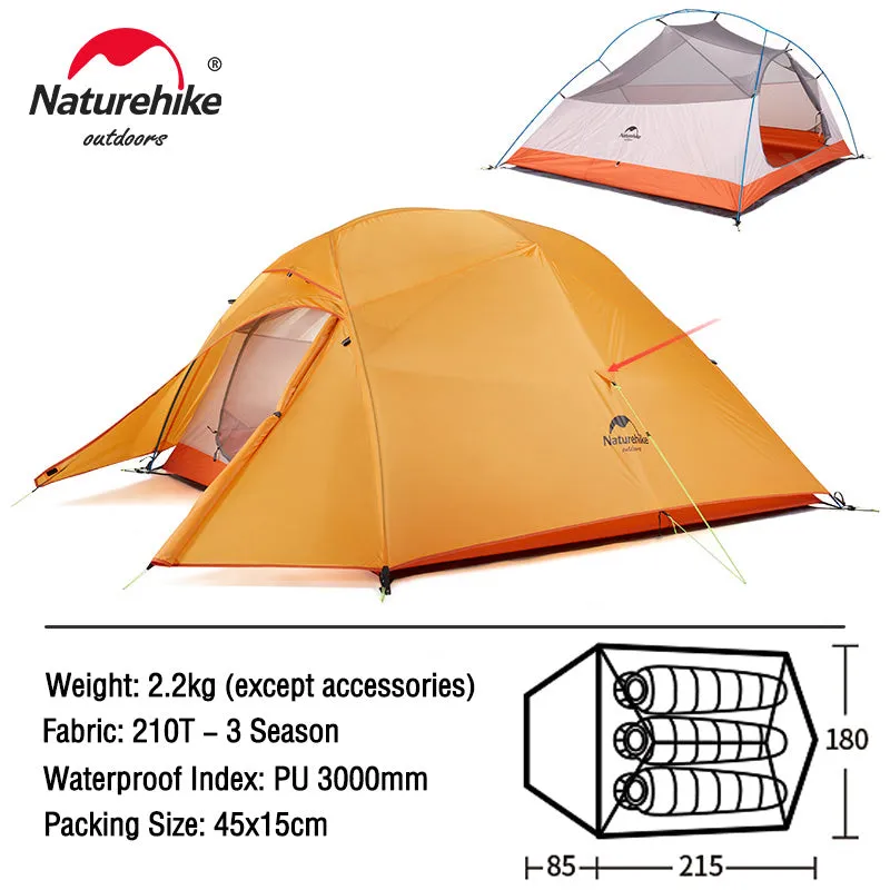 Ultralight Backpacking Waterproof Wild Camping Hiking Travel Tent