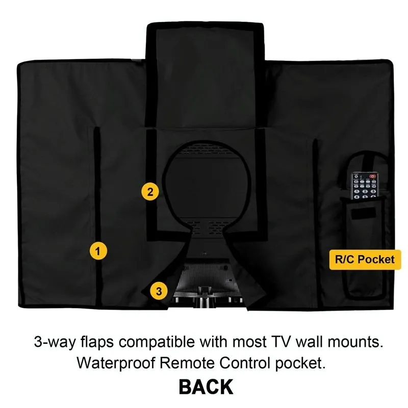 Universal Outdoor Tv Cover - 52-55 Inch Waterproof & Dustproof