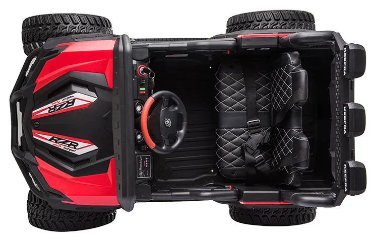 Upgraded 2025 | 12V Turbo Utv Dune Buggy Ride On 1 Seater | Leather Seats | 4x4 | Rubber Tires | Remote | Ages 1-6