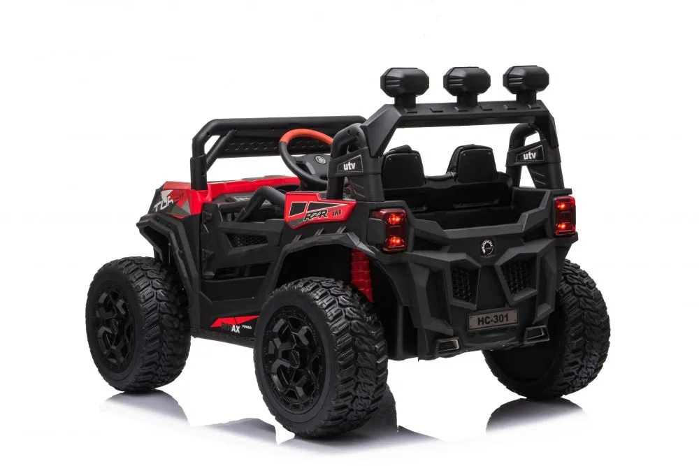 Upgraded 2025 | 12V Turbo Utv Dune Buggy Ride On 1 Seater | Leather Seats | 4x4 | Rubber Tires | Remote | Ages 1-6