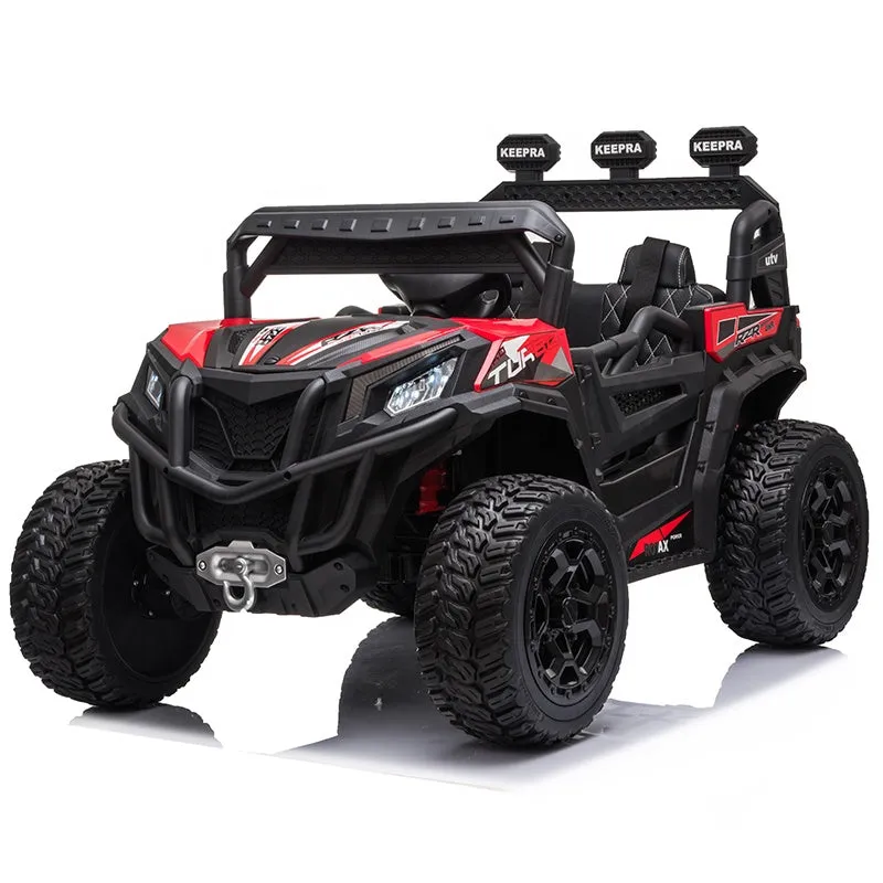 Upgraded 2025 | 12V Turbo Utv Dune Buggy Ride On 1 Seater | Leather Seats | 4x4 | Rubber Tires | Remote | Ages 1-6