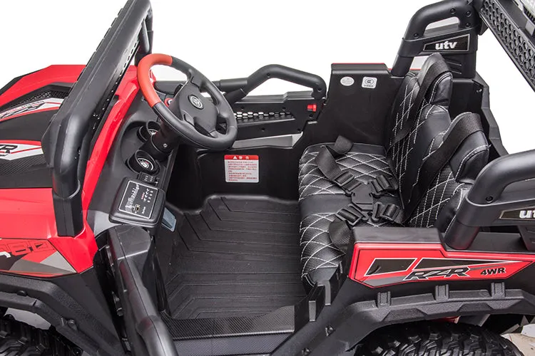 Upgraded 2025 | 12V Turbo Utv Dune Buggy Ride On 1 Seater | Leather Seats | 4x4 | Rubber Tires | Remote | Ages 1-6