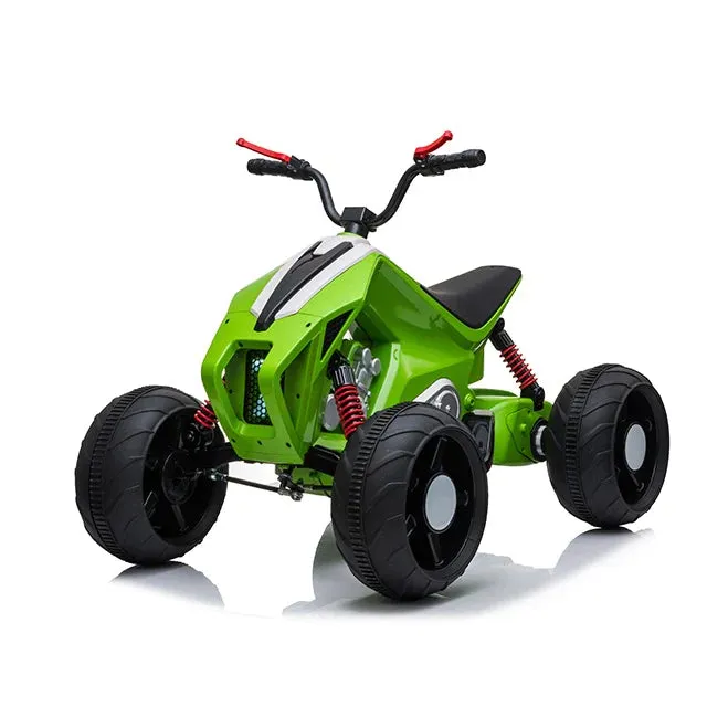 Upgraded 2025 | 24V ATV Ride On Car | Upgraded Motors | Leather Seat | Rubber Wheels | LED Lights