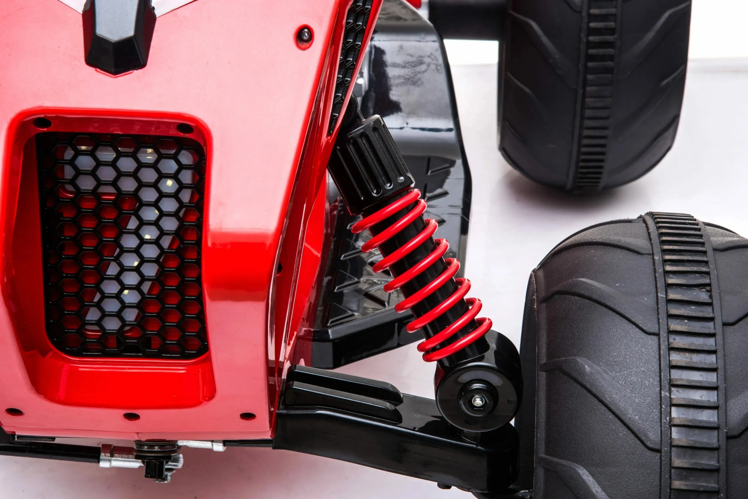 Upgraded 2025 | 24V ATV Ride On Car | Upgraded Motors | Leather Seat | Rubber Wheels | LED Lights