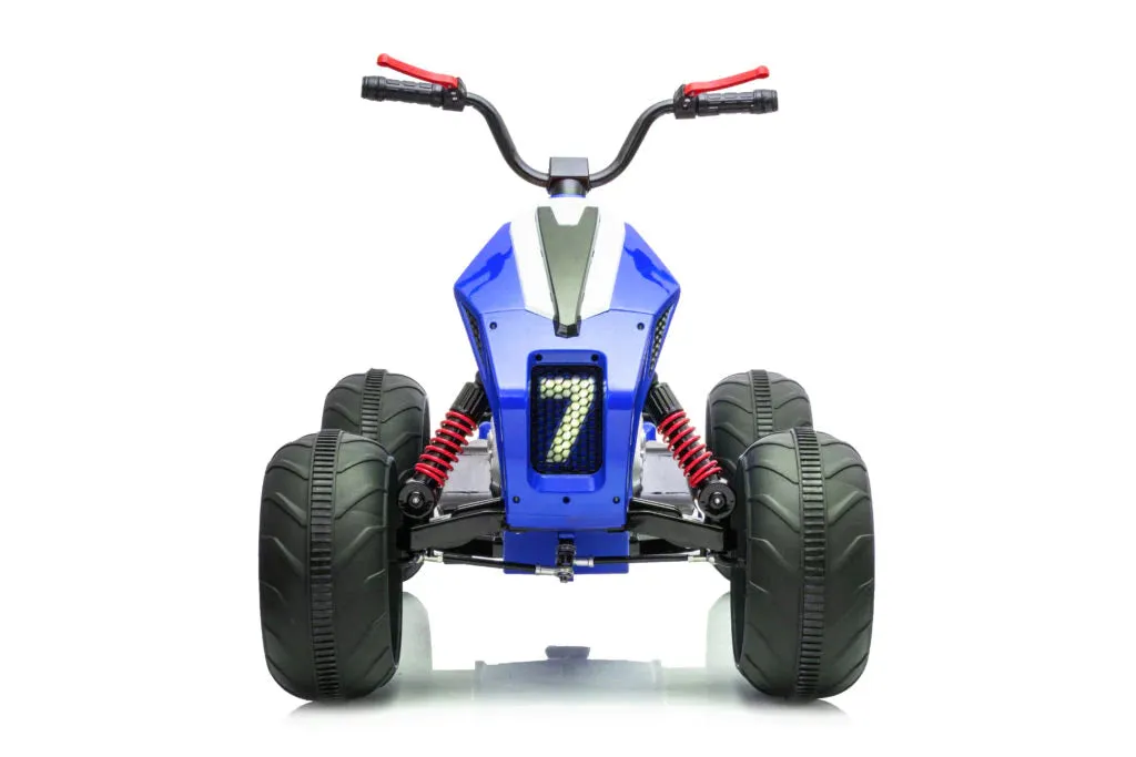 Upgraded 2025 | 24V ATV Ride On Car | Upgraded Motors | Leather Seat | Rubber Wheels | LED Lights