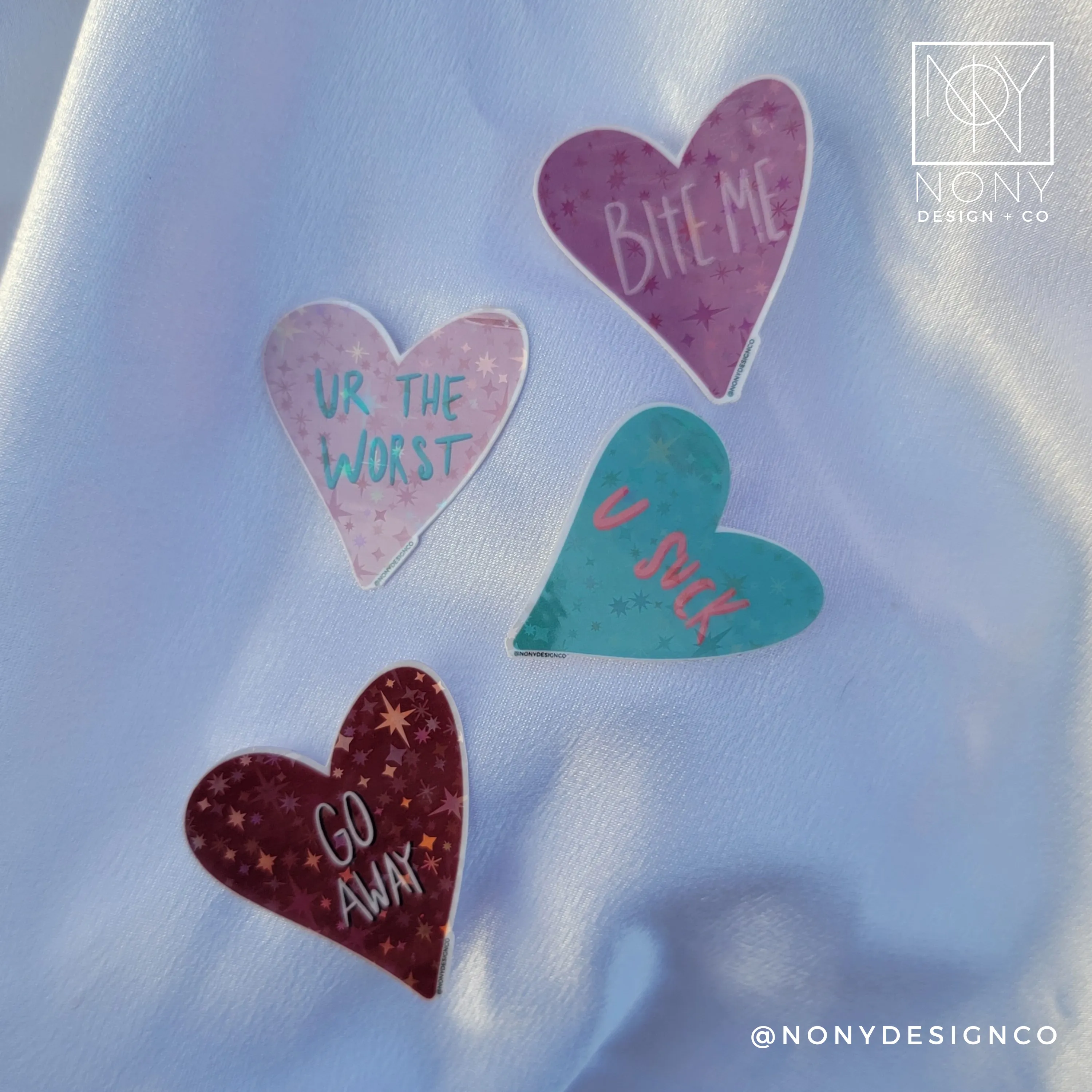 Ur The Worst Iridescent Holographic Die Cut Sticker