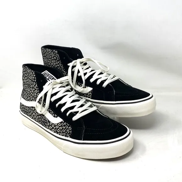 VANS Sk8-Hi Decon Sneakers Canvas Suede Black For Men Skate Shoes VN0A4BX64WM
