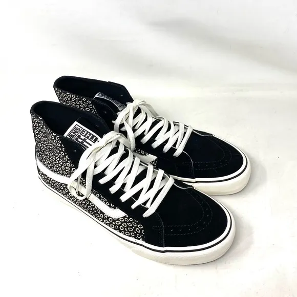 VANS Sk8-Hi Decon Sneakers Canvas Suede Black For Men Skate Shoes VN0A4BX64WM