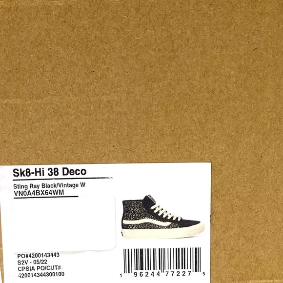 VANS Sk8-Hi Decon Sneakers Canvas Suede Black For Men Skate Shoes VN0A4BX64WM