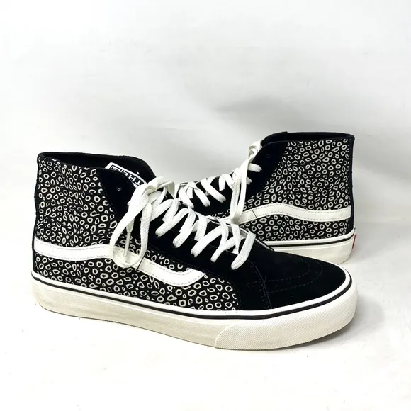 VANS Sk8-Hi Decon Sneakers Canvas Suede Black For Men Skate Shoes VN0A4BX64WM