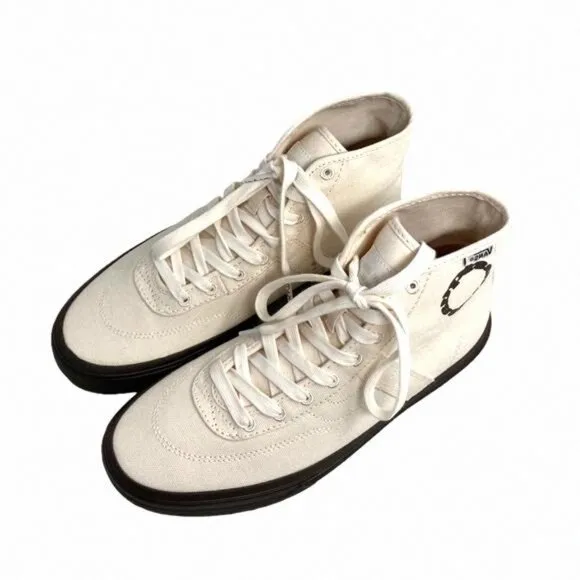 VANS x Quasi Crockett High Decon Shoe Canvas Beige VN0007QVTBD Size Men's Casual