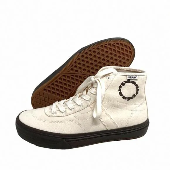 VANS x Quasi Crockett High Decon Shoe Canvas Beige VN0007QVTBD Size Men's Casual
