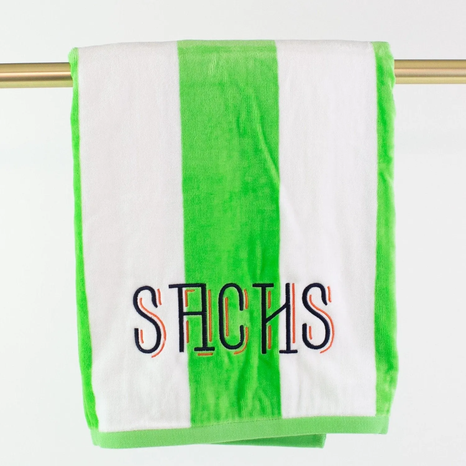 Velour Stripe Beach Towel