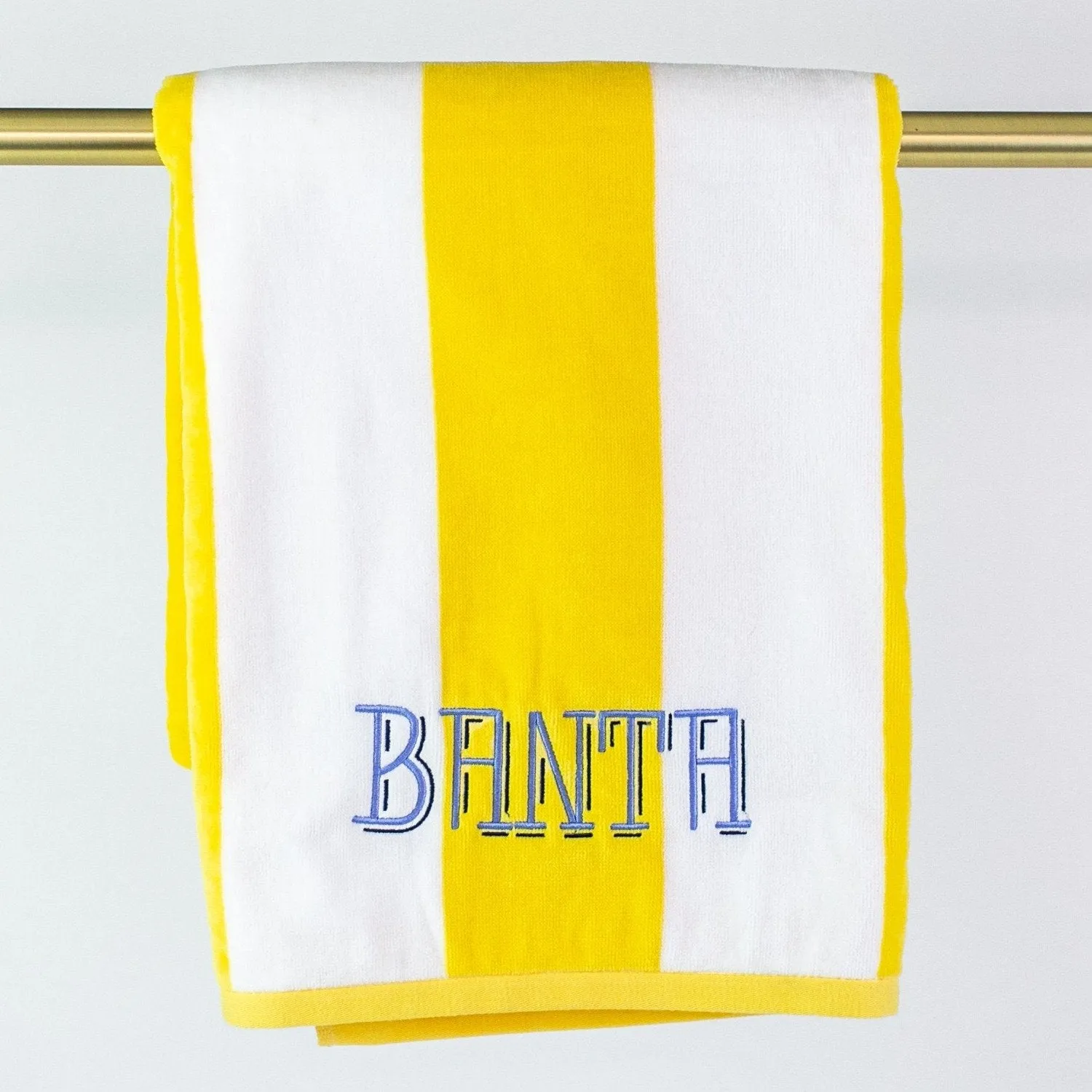 Velour Stripe Beach Towel