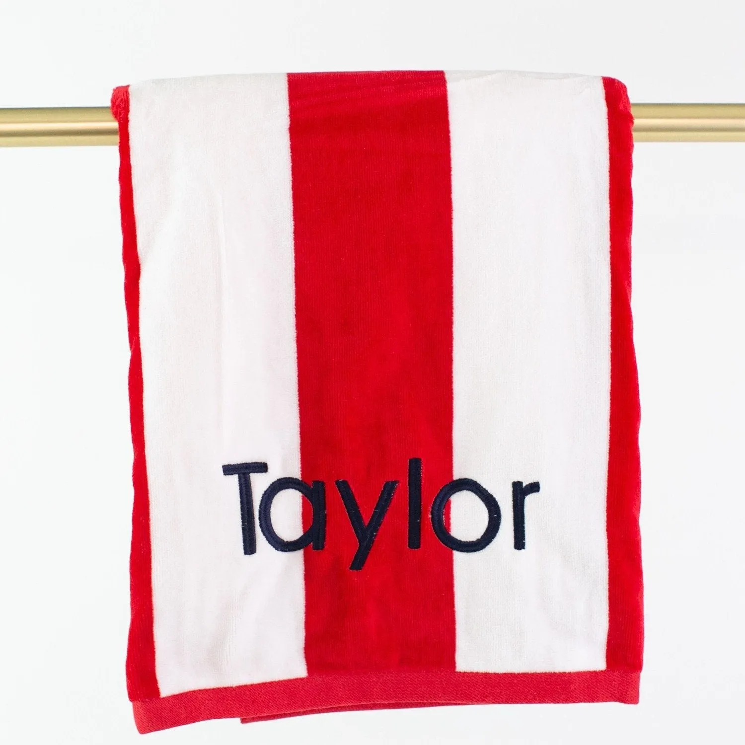Velour Stripe Beach Towel
