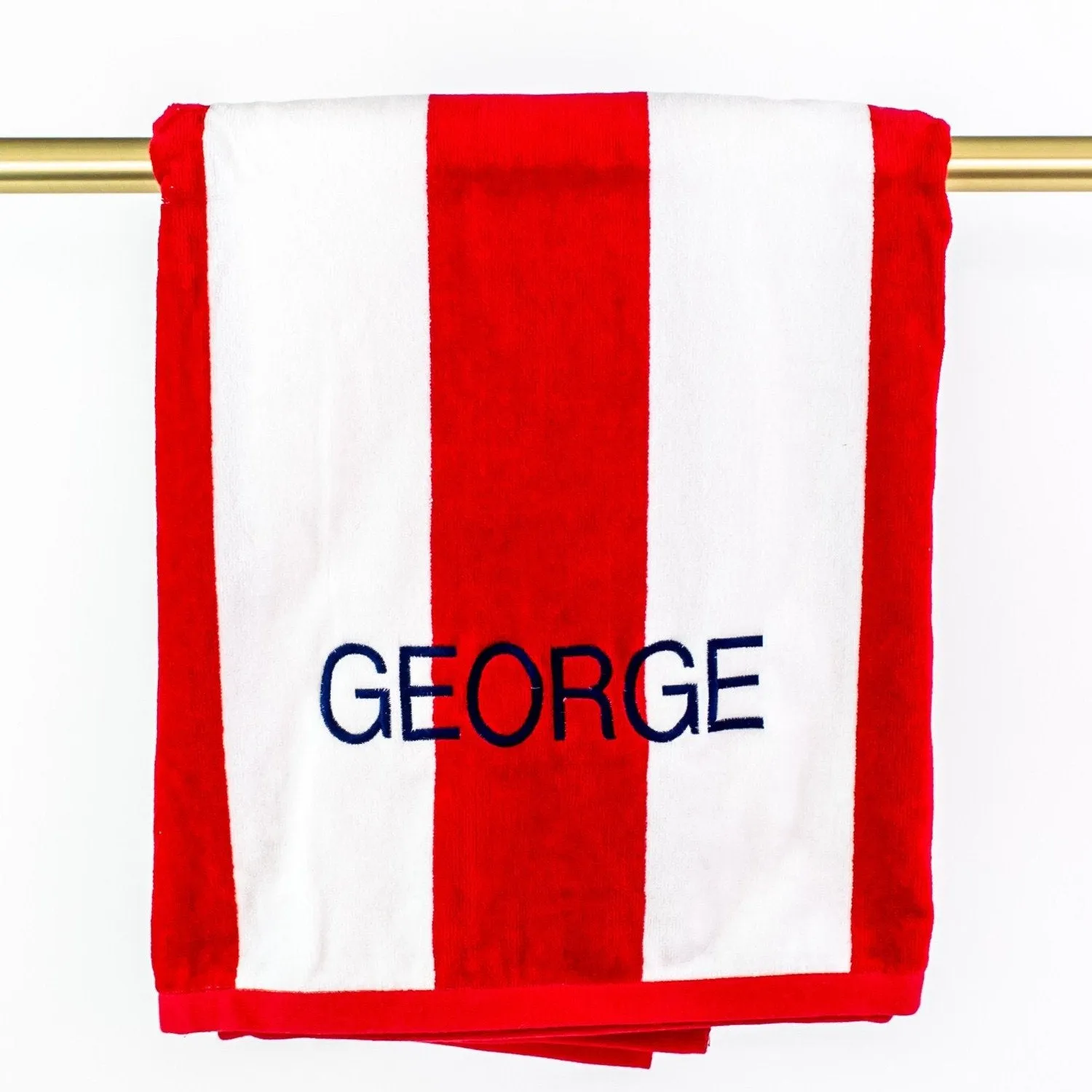 Velour Stripe Beach Towel