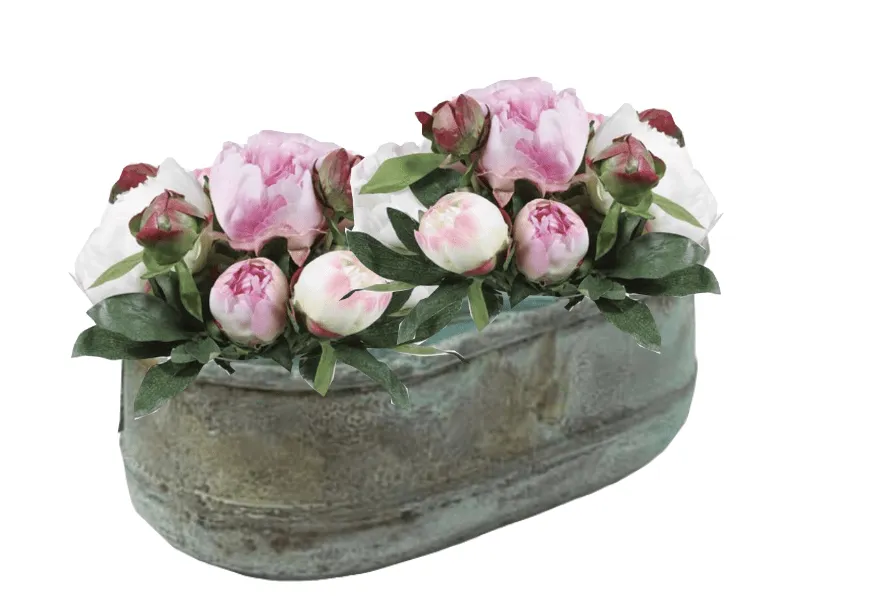 Verdigris Copper Planters - s/4