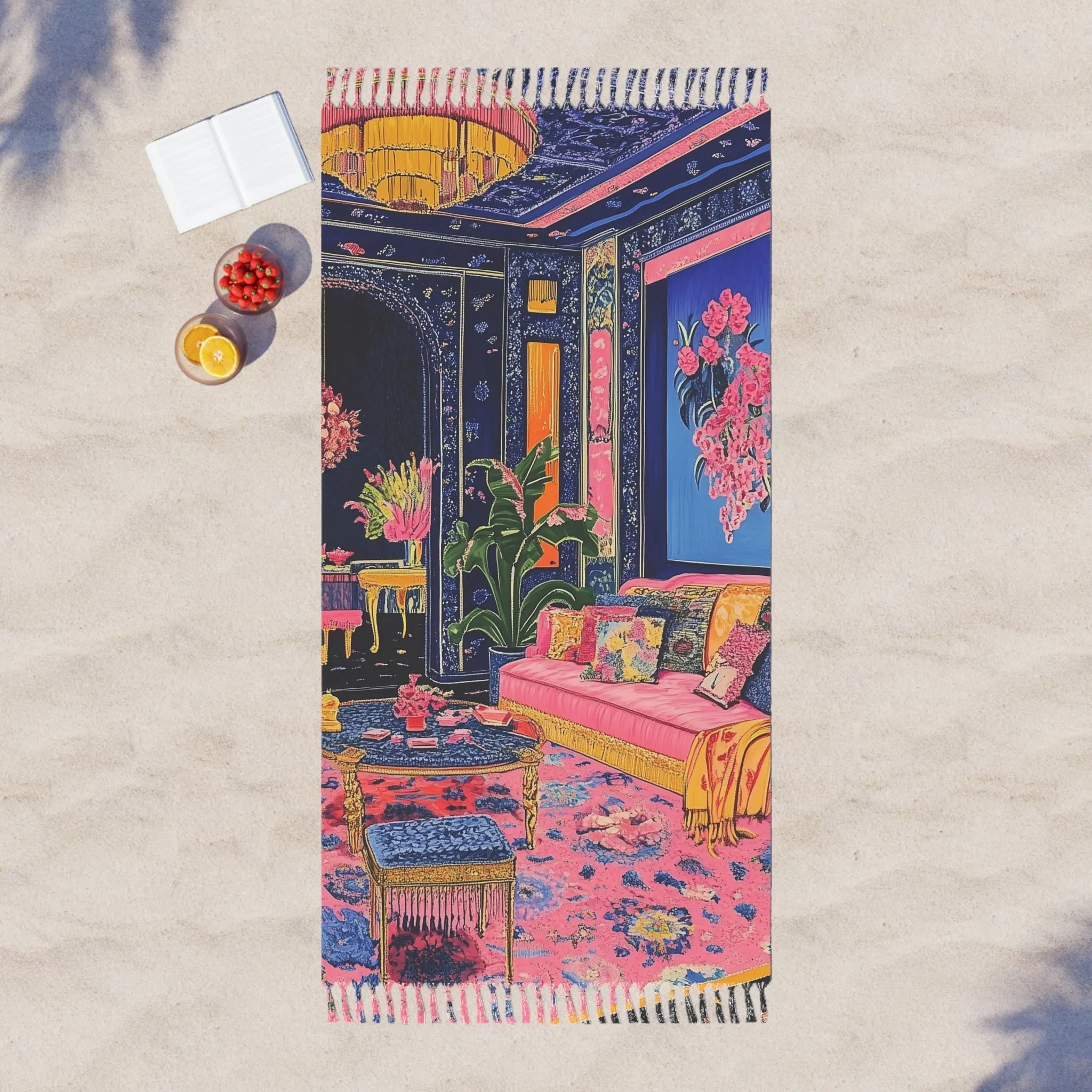 Vibrant Maximalist Beach Towel