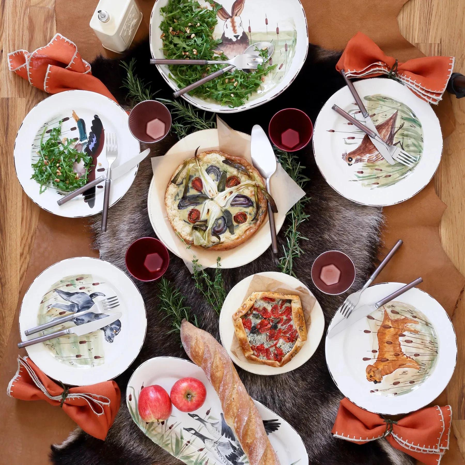 Vietri Wildlife Dinner Plate