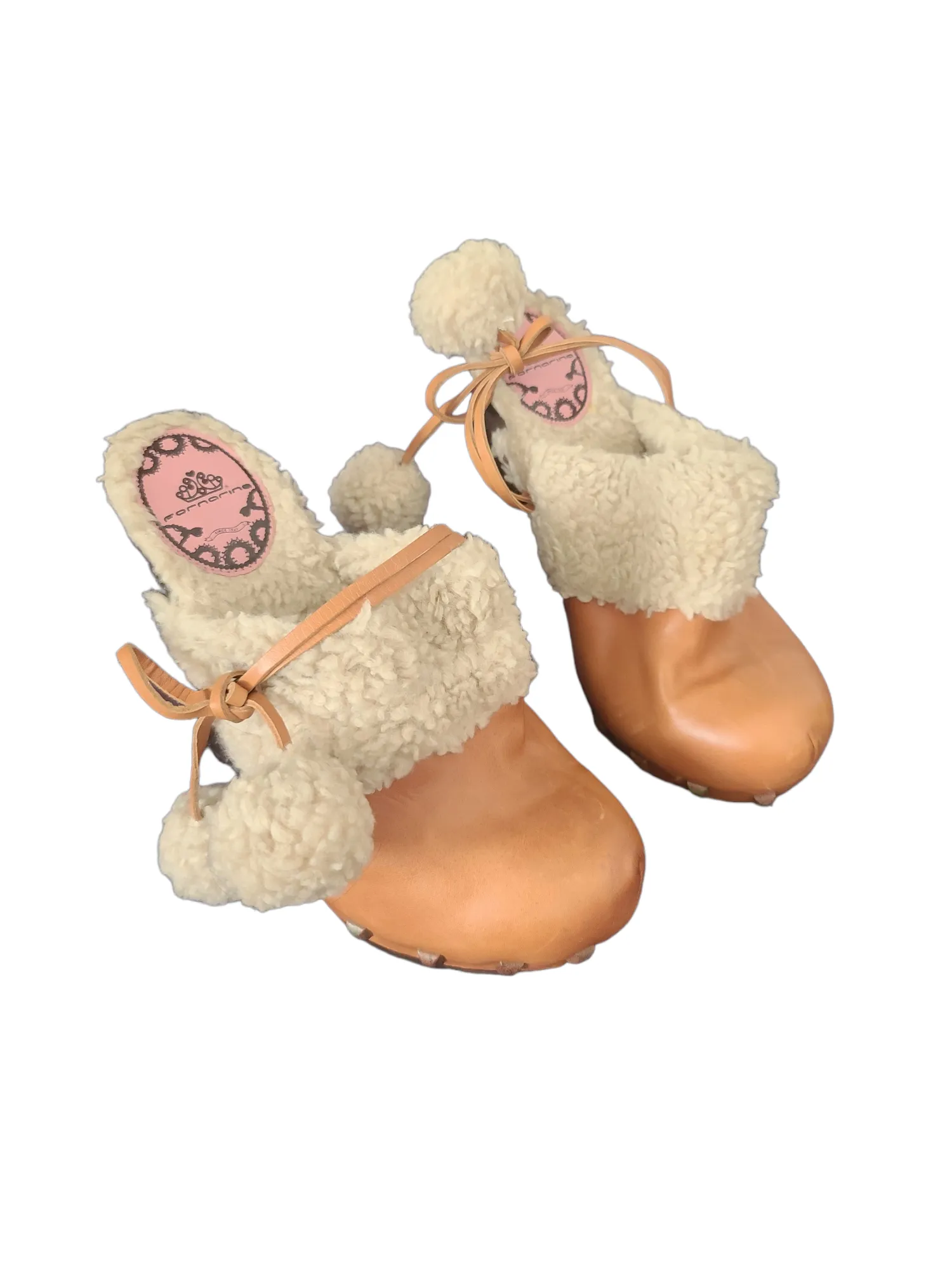 Vintage furry bratz heel shoes