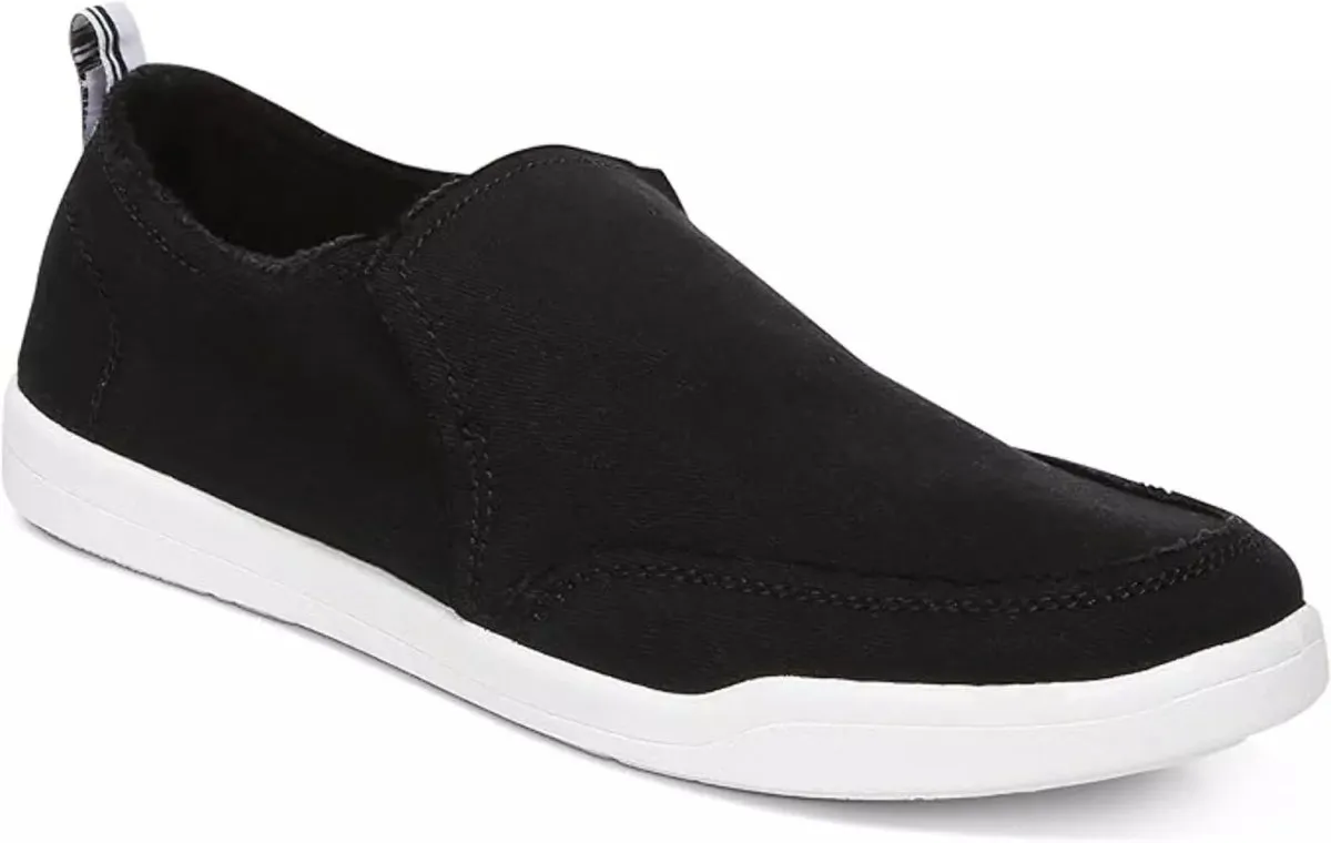 Vionic Women's Beach Malibu Slip-On Sneaker Black Canvas