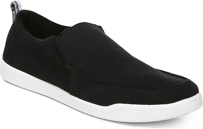 Vionic Women's Beach Malibu Slip-On Sneaker Black Canvas