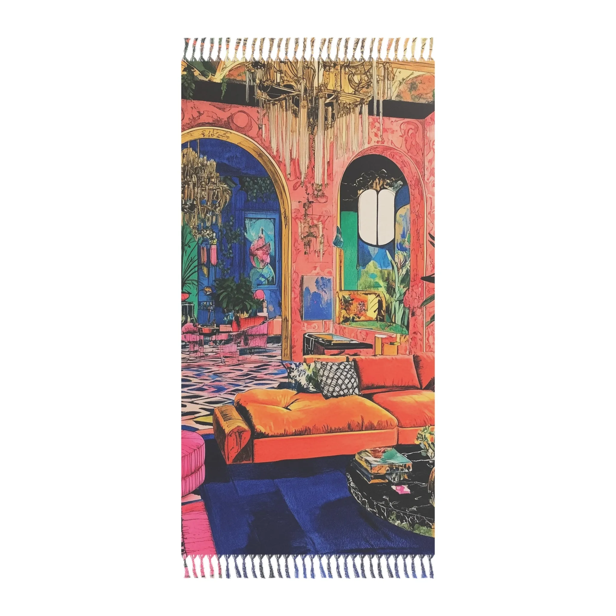 Vivid Maximalist Beach Towel