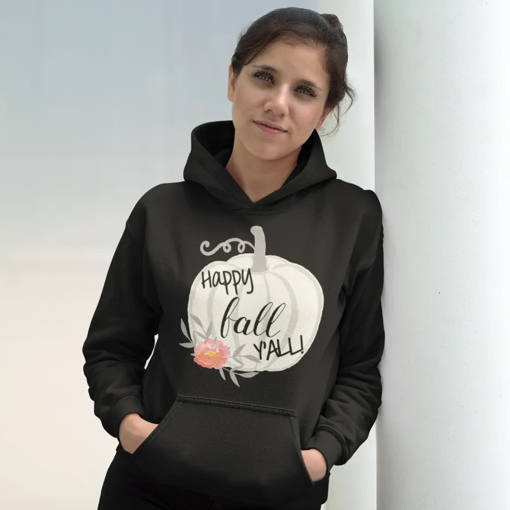 Watercolor Pumpkin Gildan Hoodie – Cozy Autumn Style