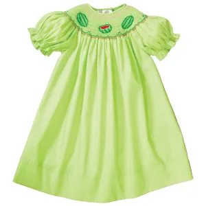 Watermelons Apple Green Smocked Bishop