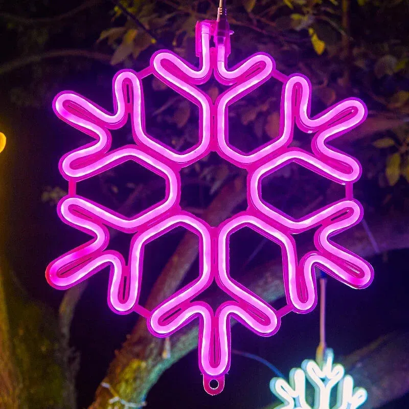 Waterproof LED Snowflake Light – Festive Outdoor Decoration with Copper Wire