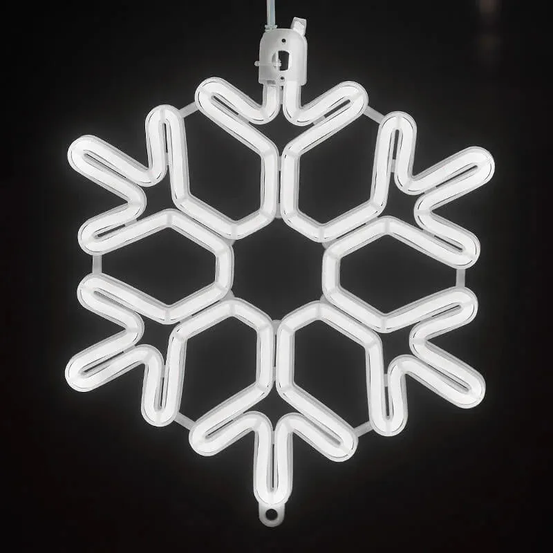 Waterproof LED Snowflake Light – Festive Outdoor Decoration with Copper Wire