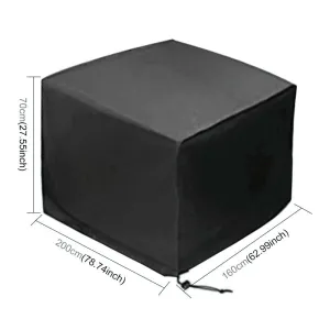 Waterproof Outdoor Furniture Cover - 210D Oxford Cloth - 200X160X70Cm - Anti-Uv & Dust-Proof