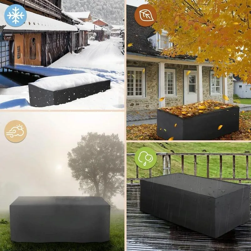 Waterproof Outdoor Furniture Cover For Garden Table And Chairs - 190X66X89Cm