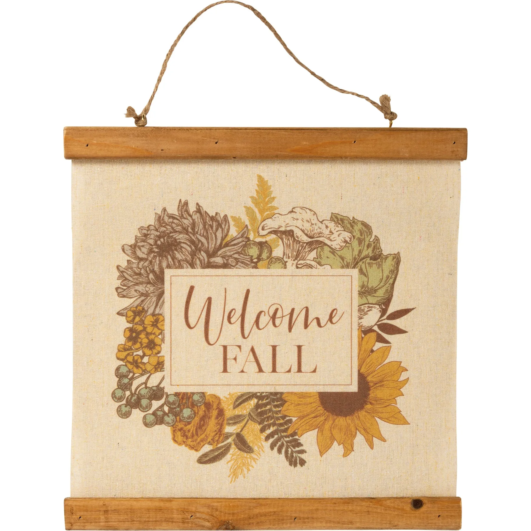 Welcome Fall Hanging Wall Canvas