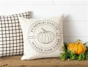White Oak Farm Pumpkin Patch Pillow