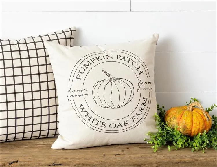 White Oak Farm Pumpkin Patch Pillow