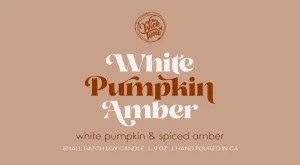 White Pumpkin Amber Candle | 9 oz