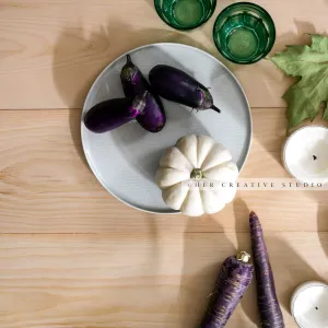 White Pumpkins on Wood Backgrund
