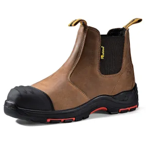 Wide Fit Work Boots For Men & Women Chelsea Safety Shoes