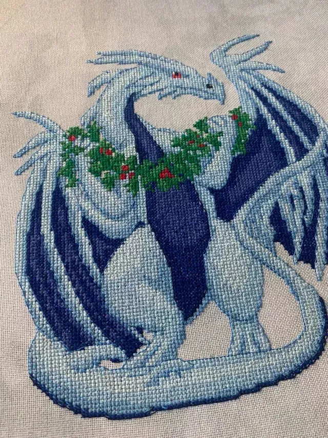 Winter Dragon - Ingleside Design Company - Cross Stitch Pattern
