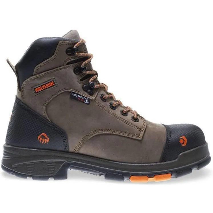 Wolverine Men's Blade LX Safety Toe Waterproof Work Boot - Brown - W10653