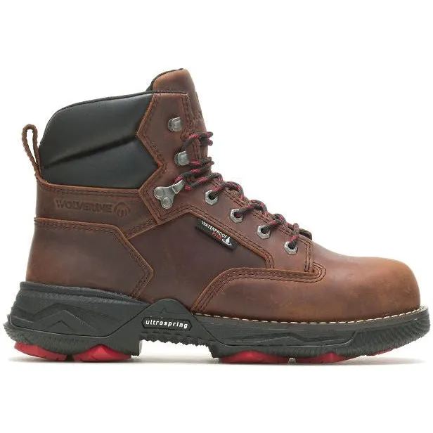 Wolverine Men's Hellcat Fuse 6" WP Comp Toe Usprg Work Boot - Peanut - W221011