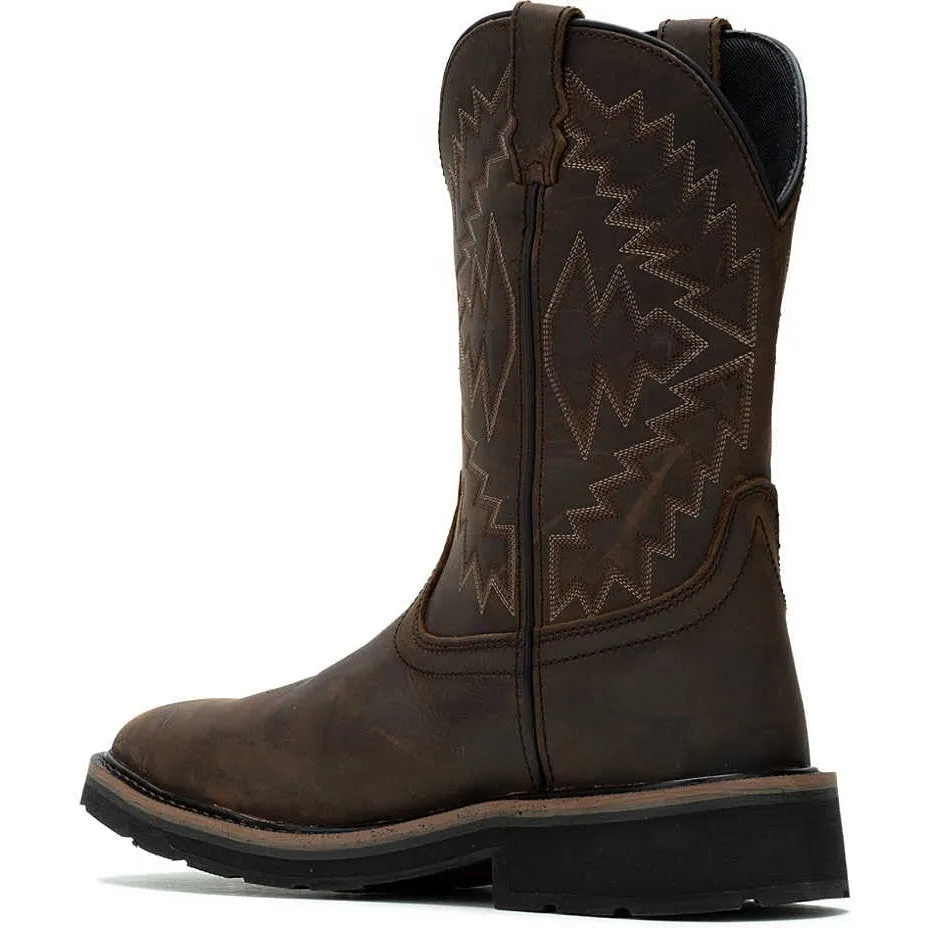 Wolverine Men's Rancher Arrow Steel Toe WP Western Work Boot- Brown- W241048
